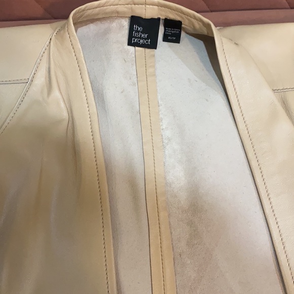 New Eileen Fisher Fisher Project leather jacket - Picture 14 of 14